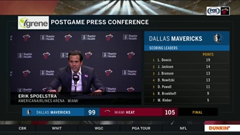 Erik Spoelstra recaps win over Mavericks
