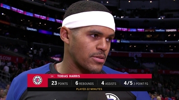 Tobias Harris talks leading Clippers in win