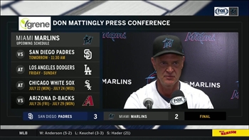 Don Mattingly on Padre's Chris Paddack, tough ending to tonight's game