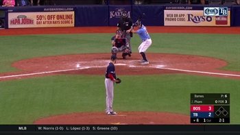 WATCH: Rays' Tommy Pham goes yard to tie game