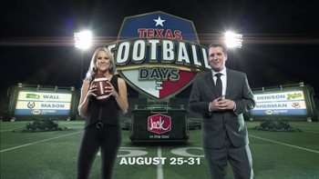 Texas Football Days Presented By Jack In the Box Return August 25-31