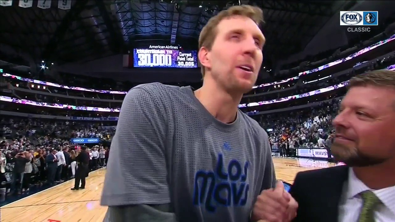 Dirk Nowitzki on being the 6th player in NBA History to Reach 30,000 Points | Mavericks CLASSICS