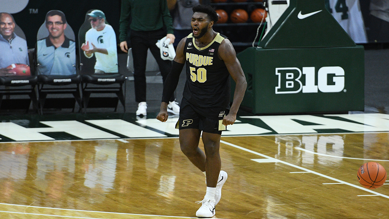 Trevion Williams sinks buzzer beater as Purdue stuns No. 23 Michigan State, 55-54