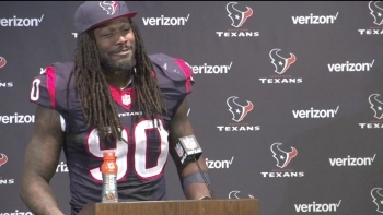 Jadeveon Clowney talks interception in win over Raiders