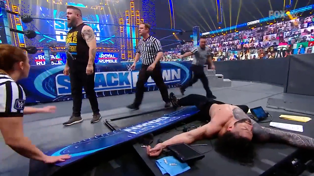 Adam Pearce accepts Paul Heyman’s challenge as consequence for disrespecting Roman Reigns