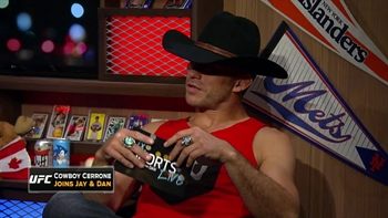 Donald 'Cowboy' Cerrone reads cowboy dialogue on FOX Sports Live