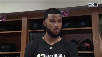 Sandy Alcantara on his performance, improving throughout the game