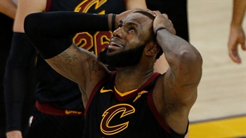 Shannon Sharpe's reaction to the Cavs' late-game collapse to the Warriors in Game 1 of 2018 NBA Finals