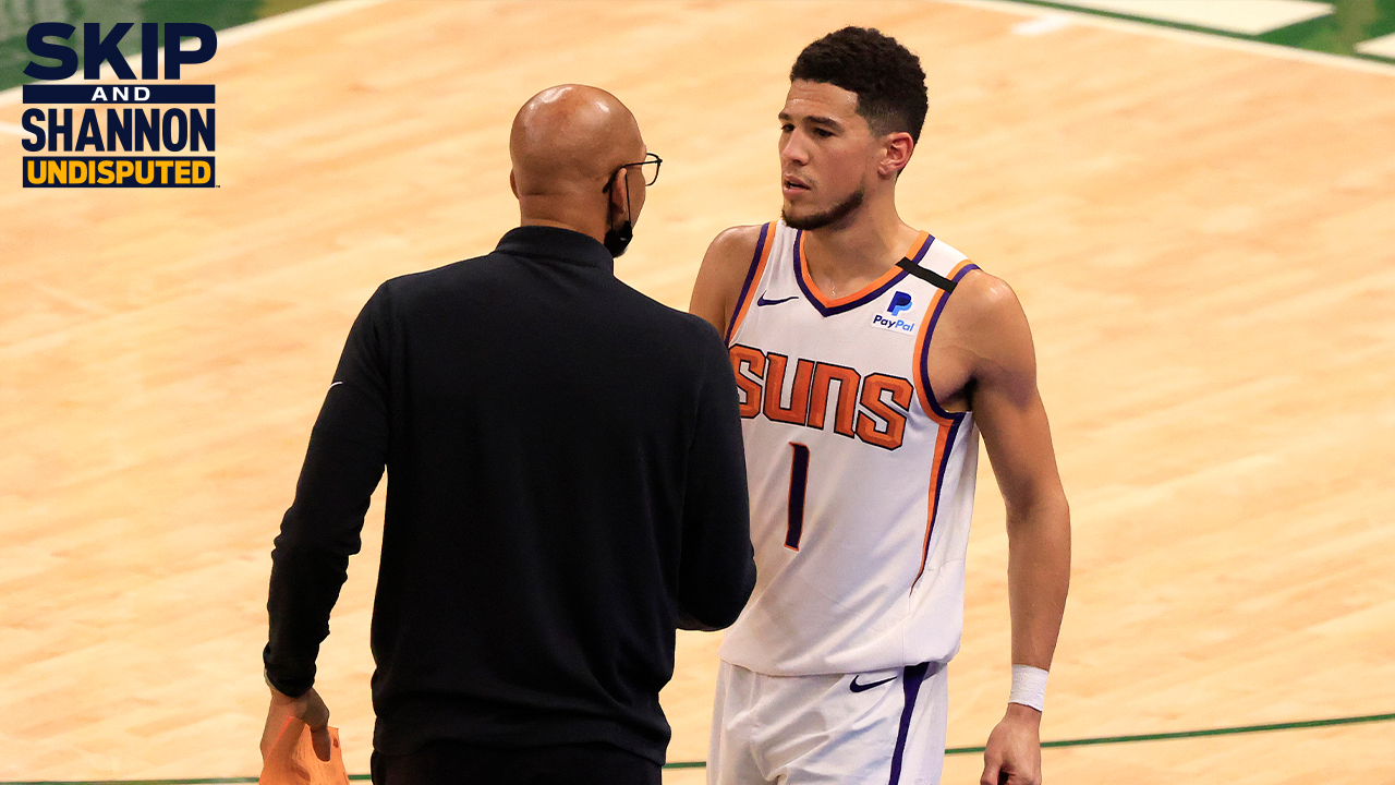 Skip Bayless: Monty Williams made a bad choice benching Devin Booker, the pressure is now on in Game 4 | UNDISPUTED