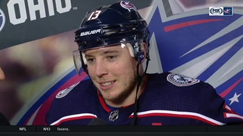Cam Atkinson enjoyed shooting the puck at his old friend Jonathan Quick