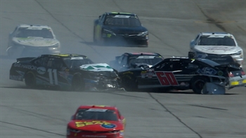 Truex, Majeski & Lupton taken out at Talladega | 2018 NASCAR XFINITY SERIES | FOX NASCAR