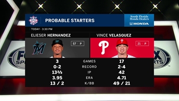 Elieser Hernández aims to lead Marlins to series win over Phillies