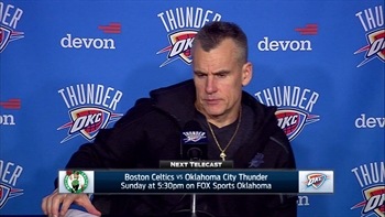 Billy Donovan on OKC battling against Rockets