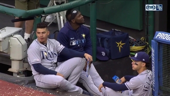 Willy Adames comes to the rescue when Daniel Robertson has allergic reaction