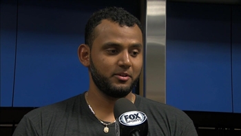 Burgos earns first major league save