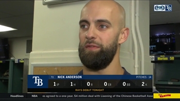 Nick Anderson: 'It was awesome to get out there for the Rays'