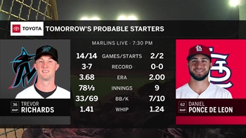Marlins send Trevor Richards to the mound for Game 3 against Cardinals