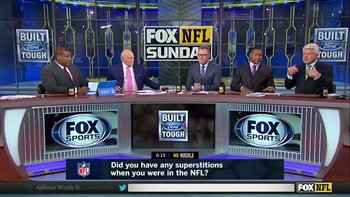 Michael Strahan and the FOX NFL Sunday crew discuss their bizarre pregame superstitions