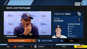 Kevin Cash praises Tyler Glasnow after his season debut