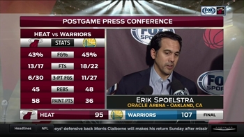 Erik Spoelstra: You can see we're getting closer