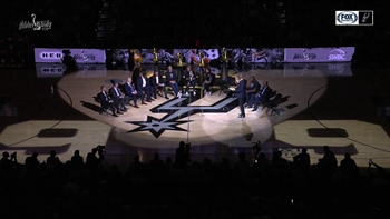 Tim Duncan takes the Mic on Tony Parker's Night