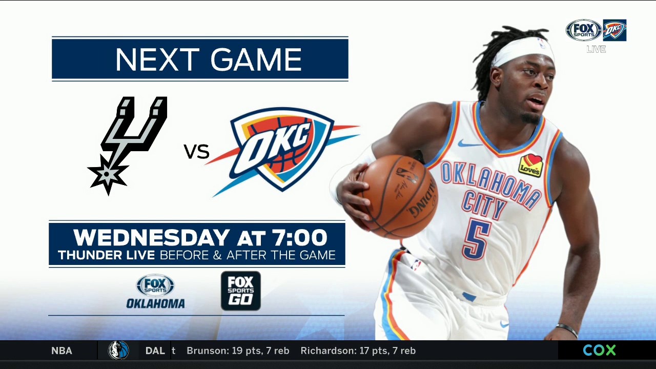 Looking ahead to the Spurs vs. Thunder | Thunder Live