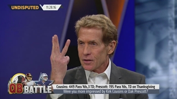 Dak Prescott or Kirk Cousins - who was more impressive on Thanksgiving? | UNDISPUTED