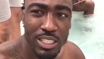 Hot tub before the game? Yessir | PROCAST
