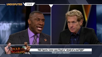 Conor McGregor says Floyd Mayweather is too scared to fight him | UNDISPUTED