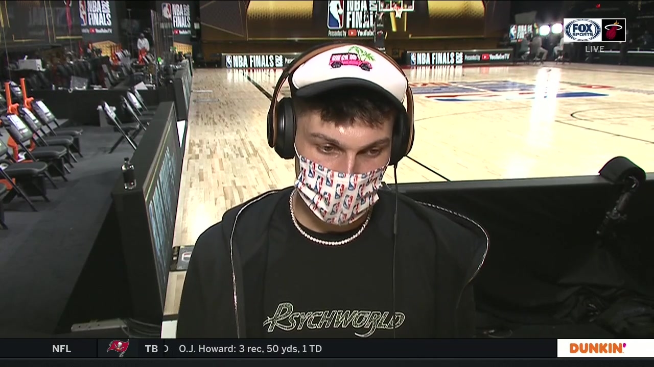Heat guard Tyler Herro explains the snarl