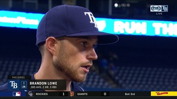 Brandon Lowe: 'We have a great team here, and it's going to be fun to watch all year'