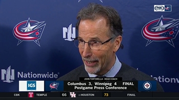 John Tortorella believes Columbus played hard, stung not to earn point