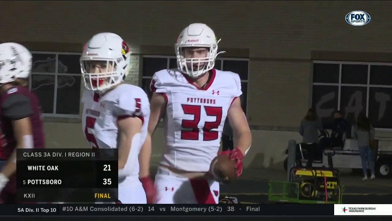 HIGHLIGHTS: WHITE OAK vs. 5 POTTSBORO | High School Scoreboard Live