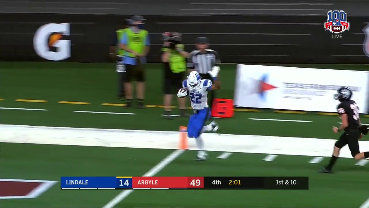 HIGHLIGHTS: Jordan Jenkins Tip Toeing Into The Endzone | UIL State Championship