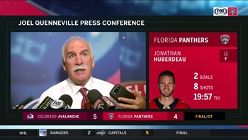 Joel Quenneville recaps OT loss to Avalanche, wants "stingier" defense going forward