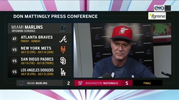 Don Mattingly on today's pitching, missed opportunities at the plate