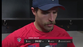 Aaron Ekblad talks the Panthers' hot start, biggest challenge tonight