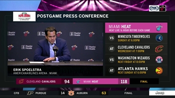Erik Spoelstra breaks down Justise Winslow's impact on Heat after win over Cleveland