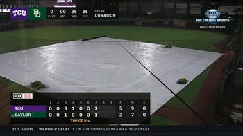 Game between TCU and Baylor will resume Saturday Morning | Big 12 Baseball Championships