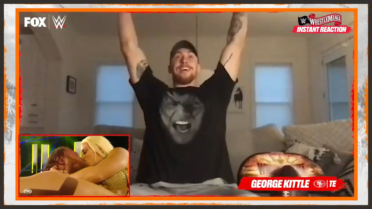 George Kittle breaks down his favorite WrestleMania moments with Charlotte Wilder | WWE on FOX