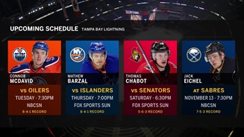 Lightning surging right along as Islanders pay a visit