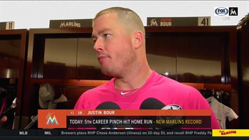 Justin Bour on his 3rd pinch-homer of the season