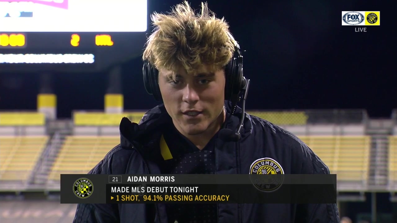 Crew's Aidan Morris reflects on first MLS start