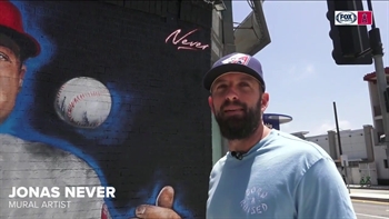 Behind the scenes of making the Tyler Skaggs mural