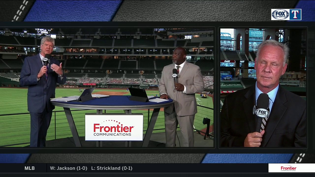 The Guys Talk on How the Outfield Wall Plays in the New Park | Rangers Live