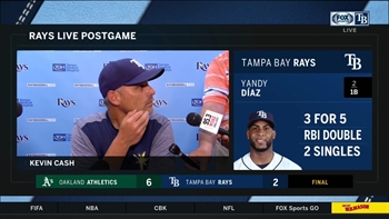 Kevin Cash on loss: Yonny did his part, we just came up short with the bats