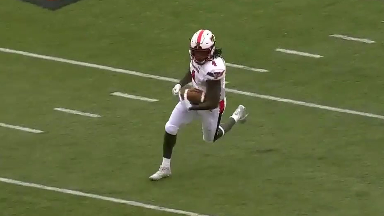 Texas Tech levels score with Oklahoma State, 14-14, thanks to SaRodorick Thompson’s second TD of the day