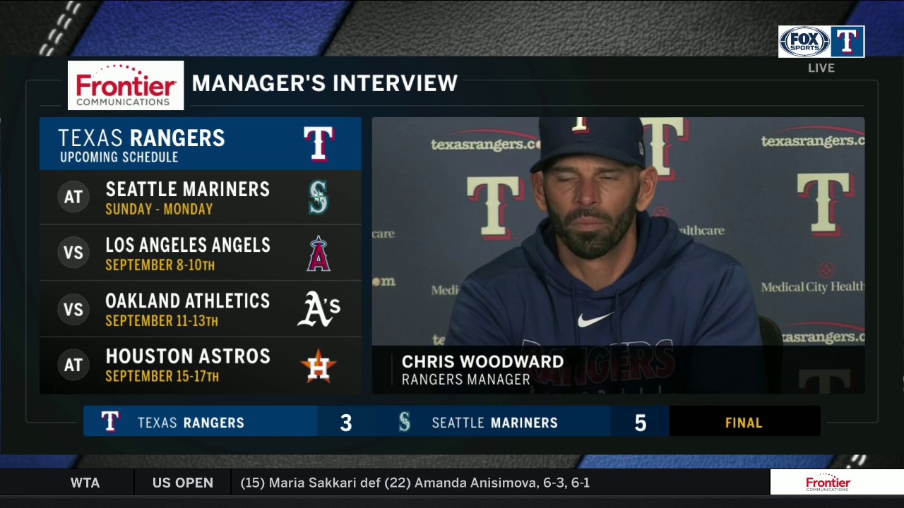 Chris Woodward on Joely Rodríguez injury, loss to Seattle