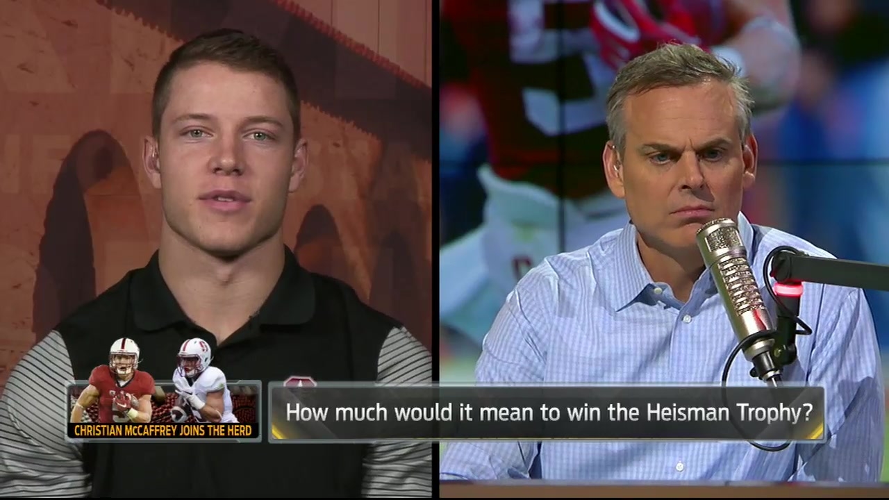 Christian McCaffrey talks Heisman and 2016 Stanford Football | THE HERD (FULL INTERVIEW)