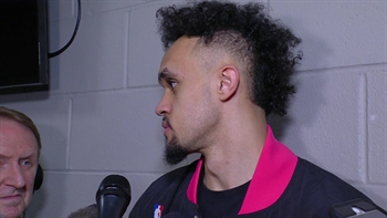 Derrick White talks San Antonio's Game 1 Win against Denver